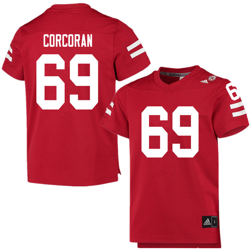Men #69 Turner Corcoran Nebraska Cornhuskers College Football Jerseys Sale-Scarlet